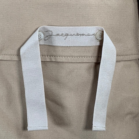 JACQUEMUS Size 40 Khaki Cotton Zip Up Hooded Jacket