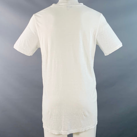 ISABEL MARANT Size M White Linen Crew Neck T-shirt