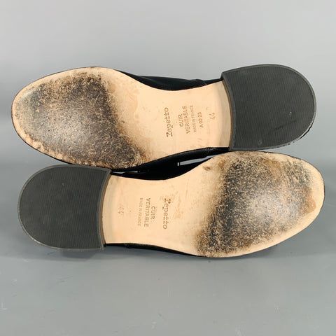 REPETTO Size 11 Black Leather Oxford Lace-Up Shoes