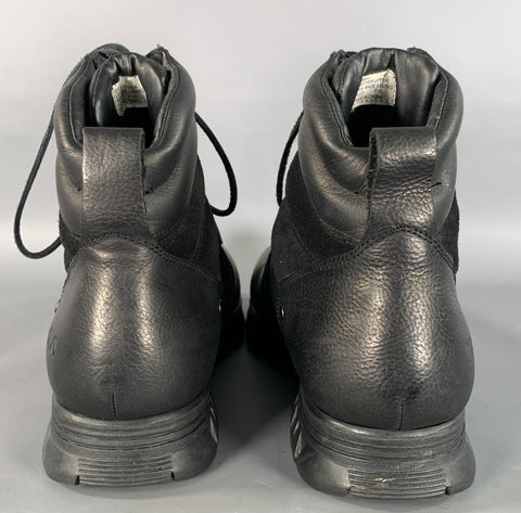 POLO by RALPH LAUREN Size 11 Black Mixed Fabrics Leather Suede Hike Boots