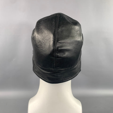 CESARE PACIOTTI Size 7 1/4 Black Leather Hats