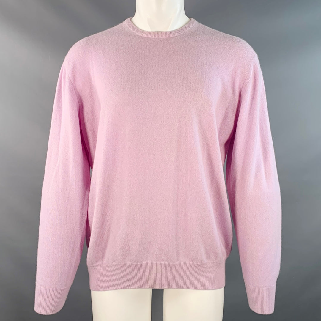 LORO PIANA Size M Purple Lavender Cashmere Crew Neck Sweater