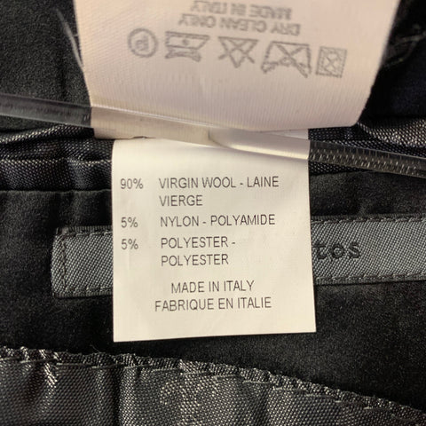 JOHN VARVATOS Size 40 Grey Black Wool Polyamide Tuxedo Sport Coat