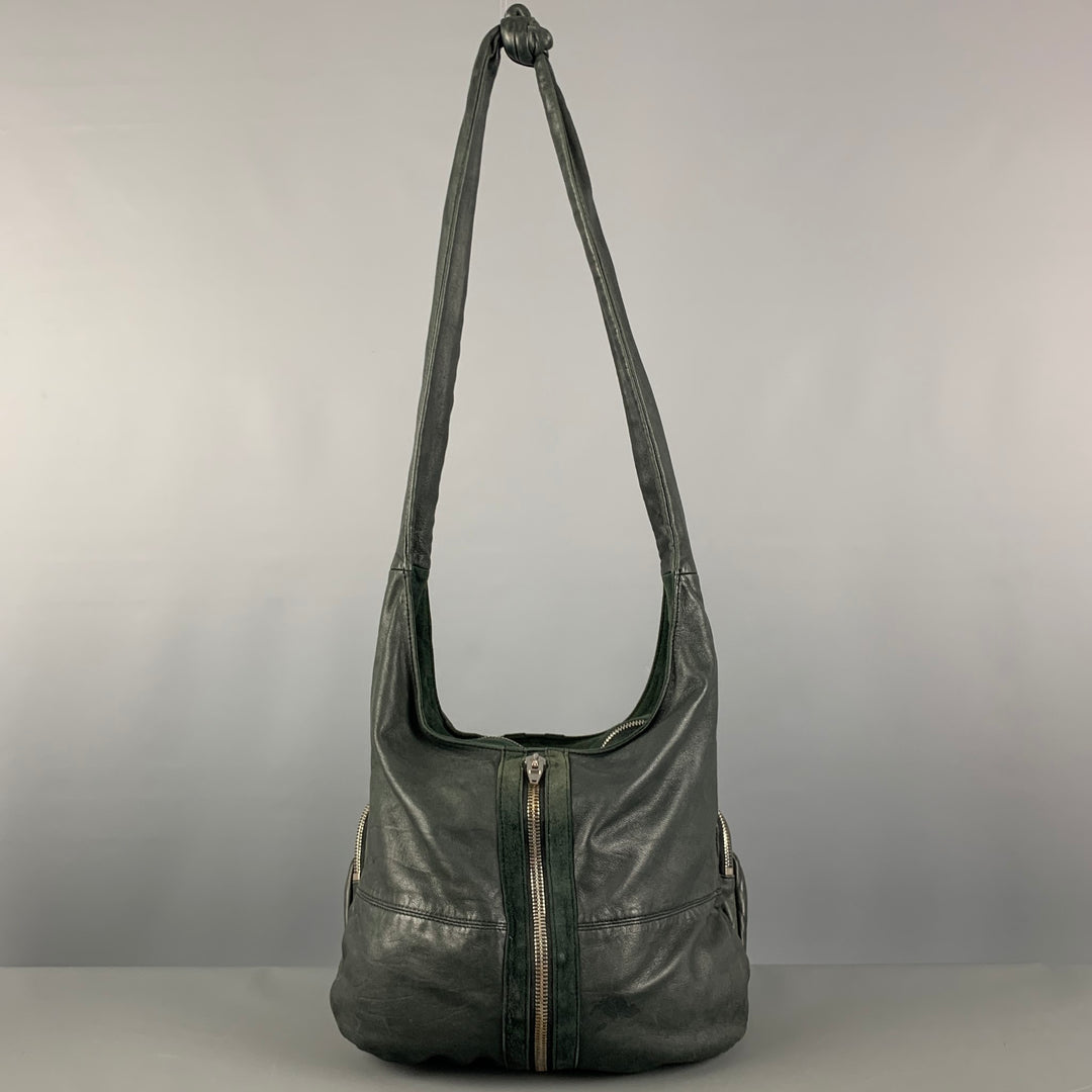 ALEXANDER WANG Green Leather Hobo Handbag