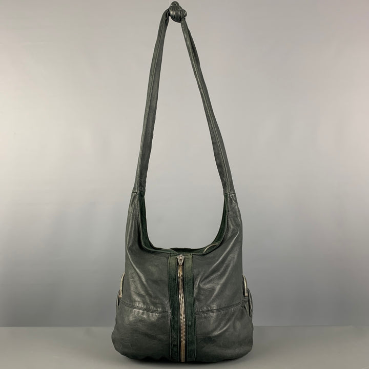 ALEXANDER WANG Green Leather Hobo Handbag
