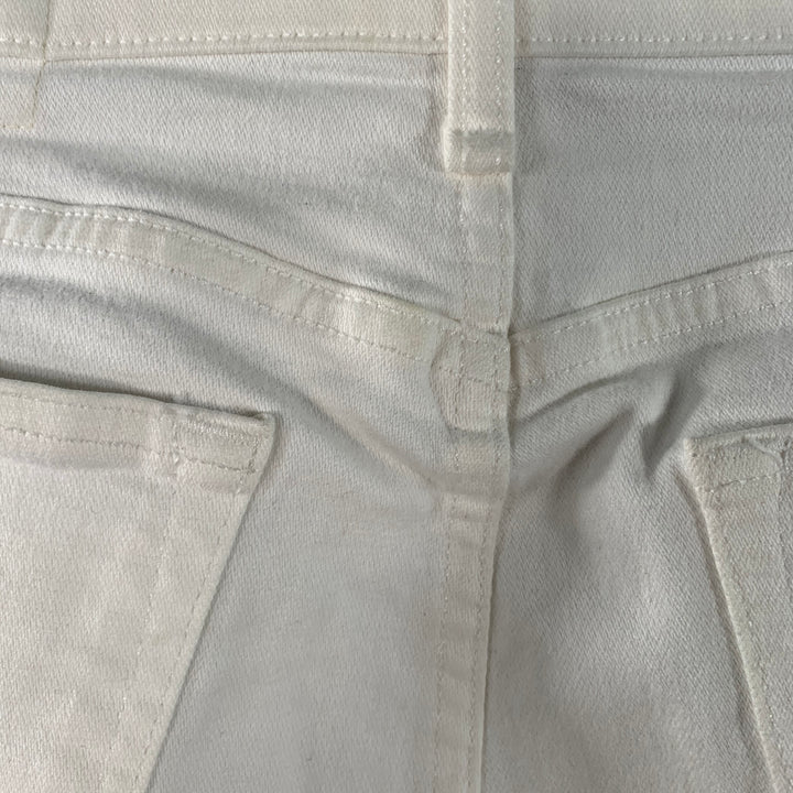 RAG & BONE Size 29 White Cotton Blend Skinny Five Pockets Button Fly Jeans