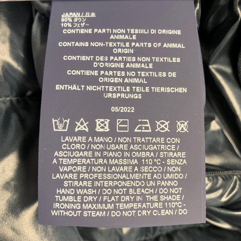 HERNO Size 6 Amelia Navy Nylon Padded Jacket