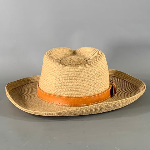 ERIC JAVITS Tan Brown Woven Hats