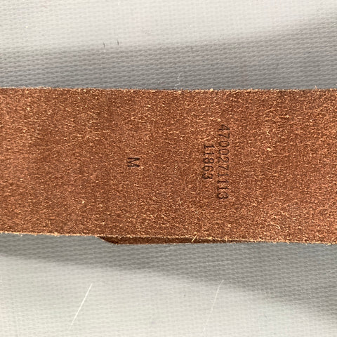 LAUREN by RALPH LAUREN Size M Brown Crackled Leather Belt