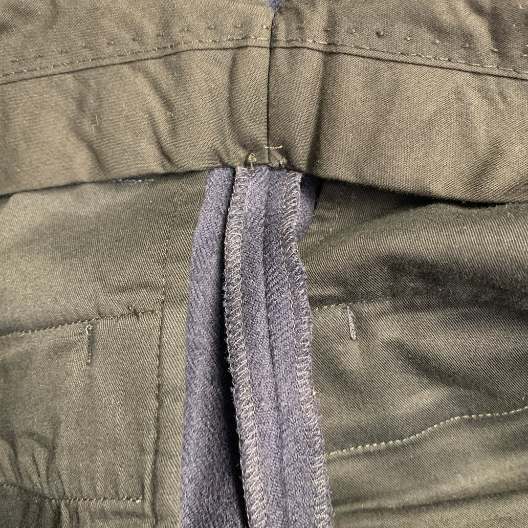 AMI by ALEXANDRE MATTIUSSI Size 28 Navy Wool Twill Straight Zip Fly Dress Pants