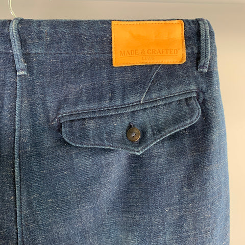 MADE & CRAFTED Size 31 Navy Heather Button Fly Casual Pants