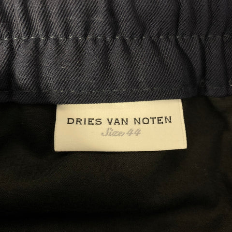 DRIES VAN NOTEN Size S Navy Black Polyester Blend Elastic Waistband Casual Pants