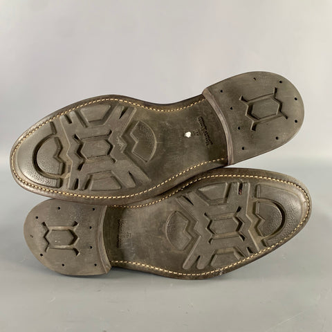 JOHN LOBB Size 9 Brown Leather Split Toe Lace Up Shoes