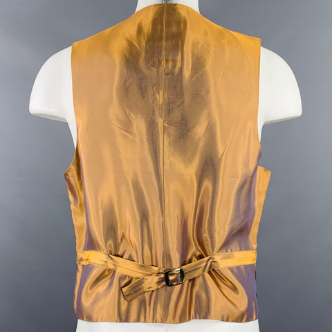 FAVOURBROOK Size M Black Copper Embroidery Rayon Cotton Vest
