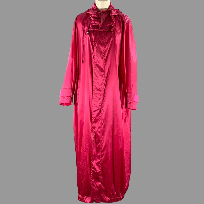 TOM FORD Size S Pink Silk Blend Zip  Snaps Coat