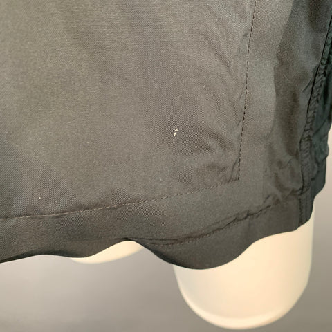 ANNETTE GOERTZ Size XS Black Polyester Hooded Layered Jacket