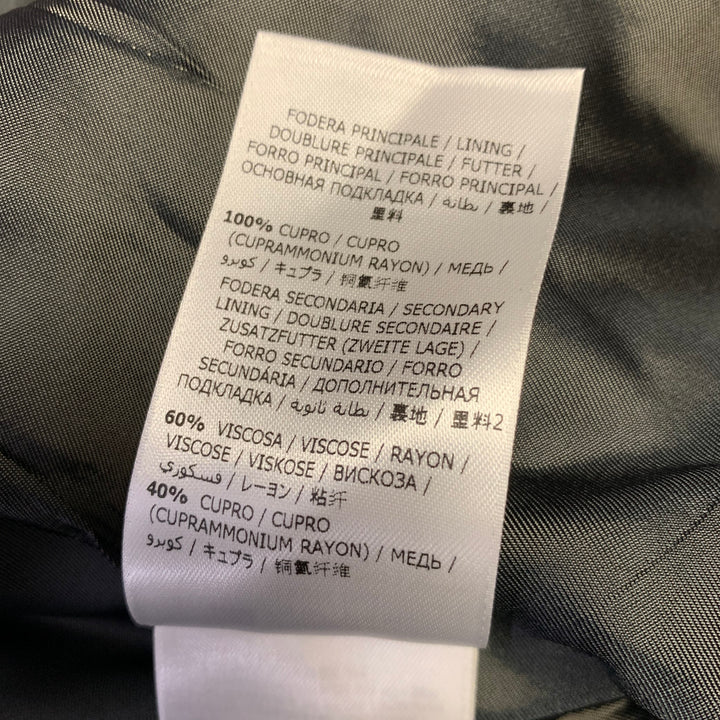 SALVATORE FERRAGAMO Size 46 Burgundy Wool Notch Lapel Suit