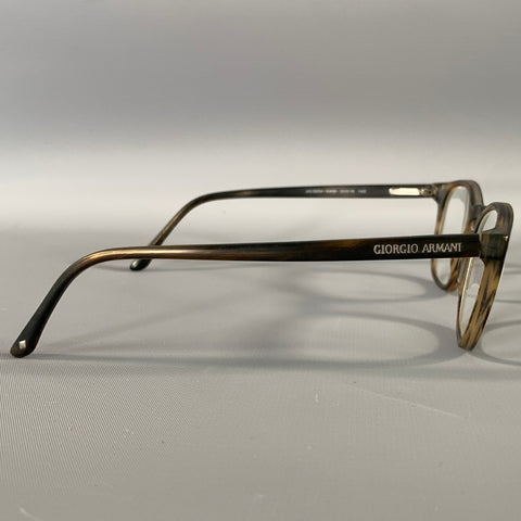 GIORGIO ARMANI Brown Acetate Glasses