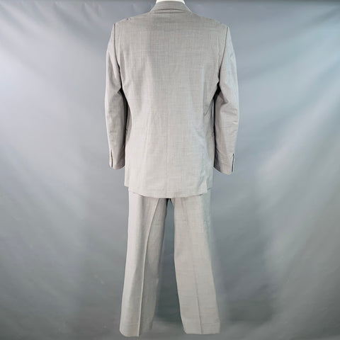 VERSACE Vintage Size 42 Grey Wool Notch Lapel Suit