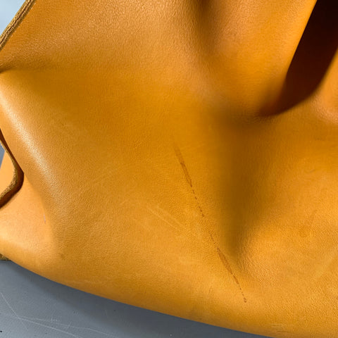 CELINE Fall 2017 Cabas Phantom Yellow Mustard Leather Oversized Tote Handbag