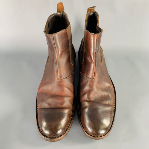 WOLVERINE Size 10.5 Brown Leather Chelsea Boots