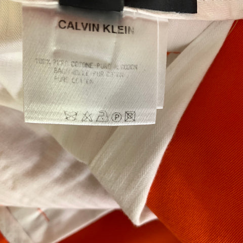 CALVIN KLEIN Size 32 Orange Solid Cotton CHUBS Shorts