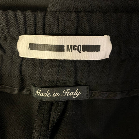 MCQ by ALEXANDER MCQUEEN Size 38 Black Wool Elastic Waistband Shorts