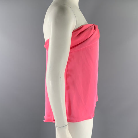 RAMY BROOK Size L Pink Neon Polyester A0622102 Tube top Casual Top