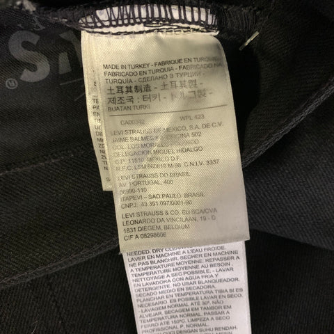 LEVI'S Size 30 Black Cotton Denim Jeans