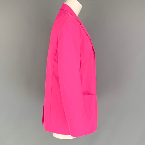 JIL SANDER Size M Pink Polyester Notch Lapel Jacket