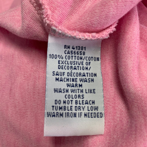 POLO by RALPH LAUREN Size L Pink Heather Cotton Half Placket Polo