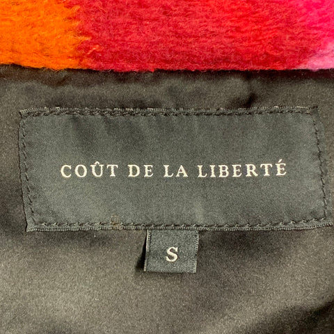 COUT DE LA LIBERTE Size S Multi Color Polyester Wool Marbled Jean Cut Jacket