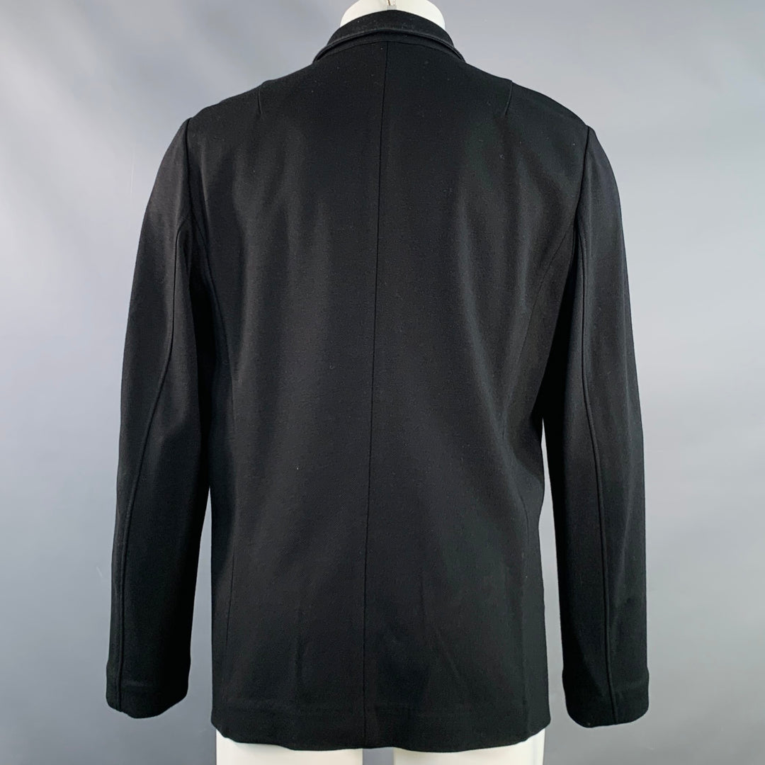 RAG & BONE Size M Black Viscose Blend Twill Chore Jacket