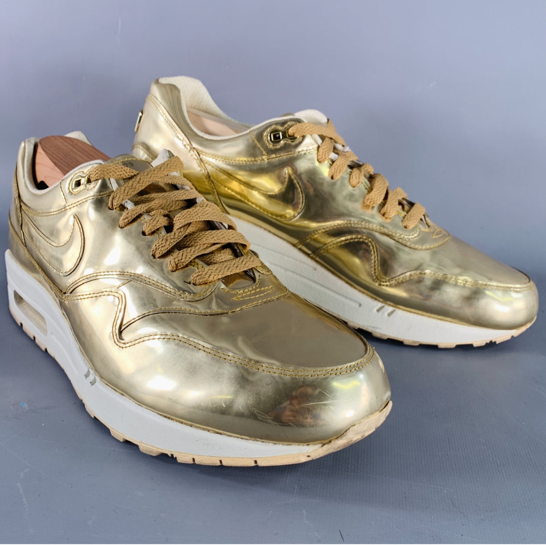 NIKE 2020 30th Anniversary Size 12 Gold Metallic Low Top Sneakers