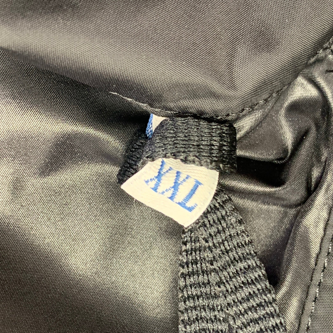 MONCLER Size XXL Black Polyamide Snaps Windbreaker Jacket