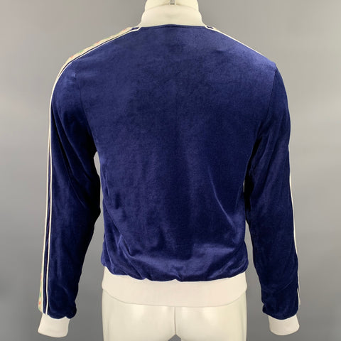 CASABLANCA Size S Navy Cotton Blend Track Jacket