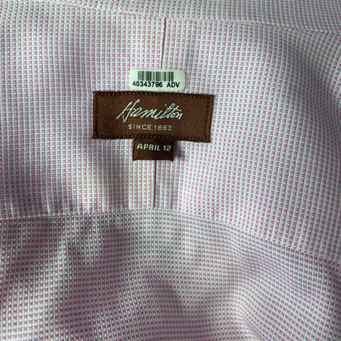 HAMILTON Size M Pink White Heather Button Down Long Sleeve Shirt