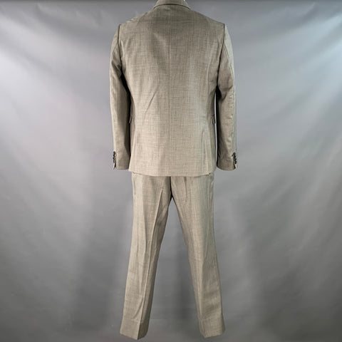 PAUL SMITH Size 46 The Kensington Regular Grey Wool Slim Fit Notch Lapel Suit