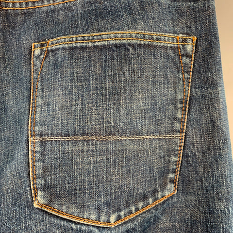 KICKING MULE WORKSHOP Size 31 Indigo Cotton Button Fly Jeans