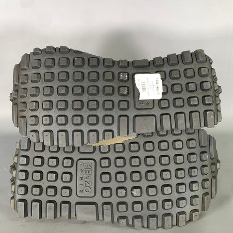 KENZO Size 9.5 White Nylon Lace Up Sneakers