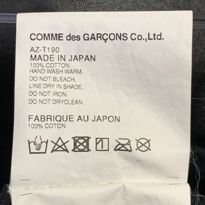 COMME des GARCONS PLAY Size XL Black Heart Logo Cotton Crew Neck T-shirt