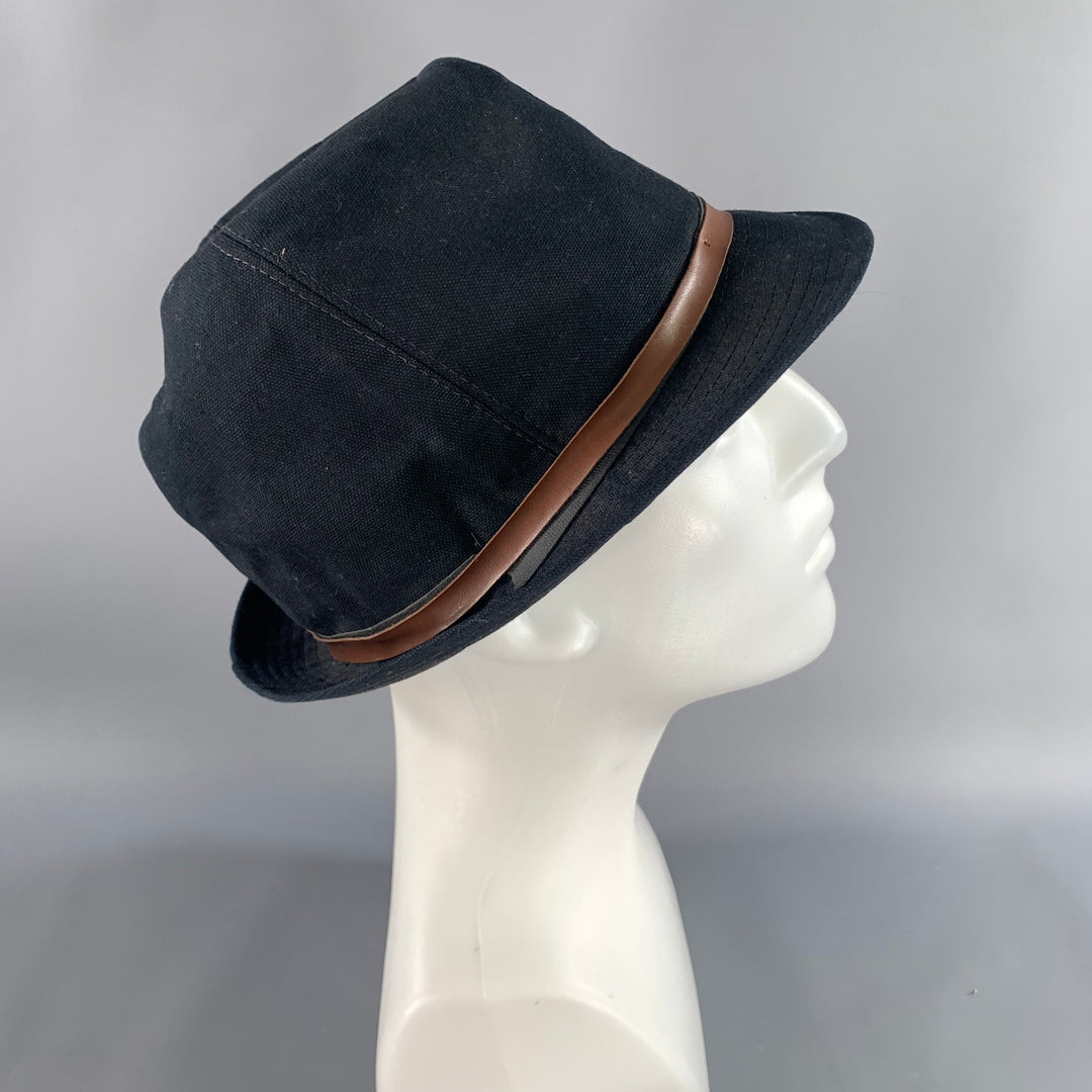 GUERRA Size L Black Brown Mixed Pattern Cotton Hats