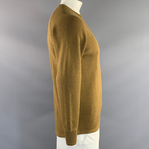 STEVENSON OVERALL CO. Size L Brown Wool Knit Pullover