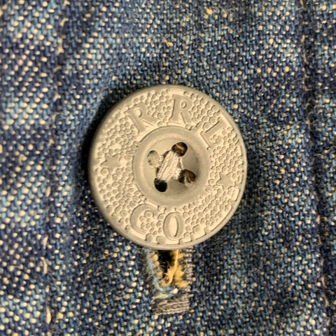 RRL by RALPH LAUREN Size XL Navy Indigo Cotton Overshirt