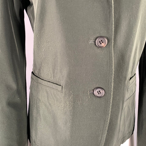 ISSEY MIYAKE Size S Green Single Breasted Blazer
