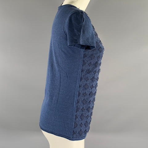 LOUIS VUITTON Size S Blue Cotton Blend Monogram T Shirt