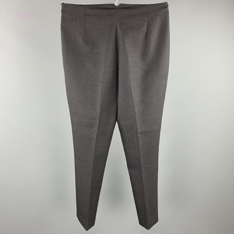 RALPH LAUREN COLLECTION Size 4 Grey Pleated Dress Pants