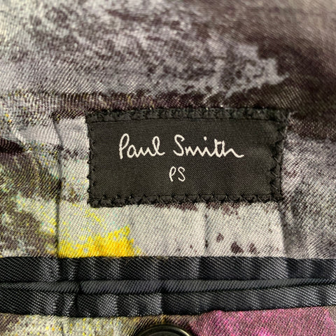 PS by PAUL SMITH Size 38 Black Corduroy Cotton Notch Lapel Sport Coat