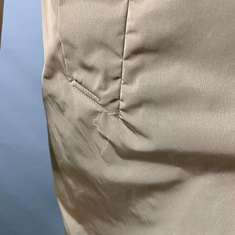 UNITED ARROWS Taille M Trench-coat simple boutonnage en nylon kaki