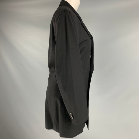 COMME des GARCONS 1980s Size S Black Wool Peak Lapel Blazer